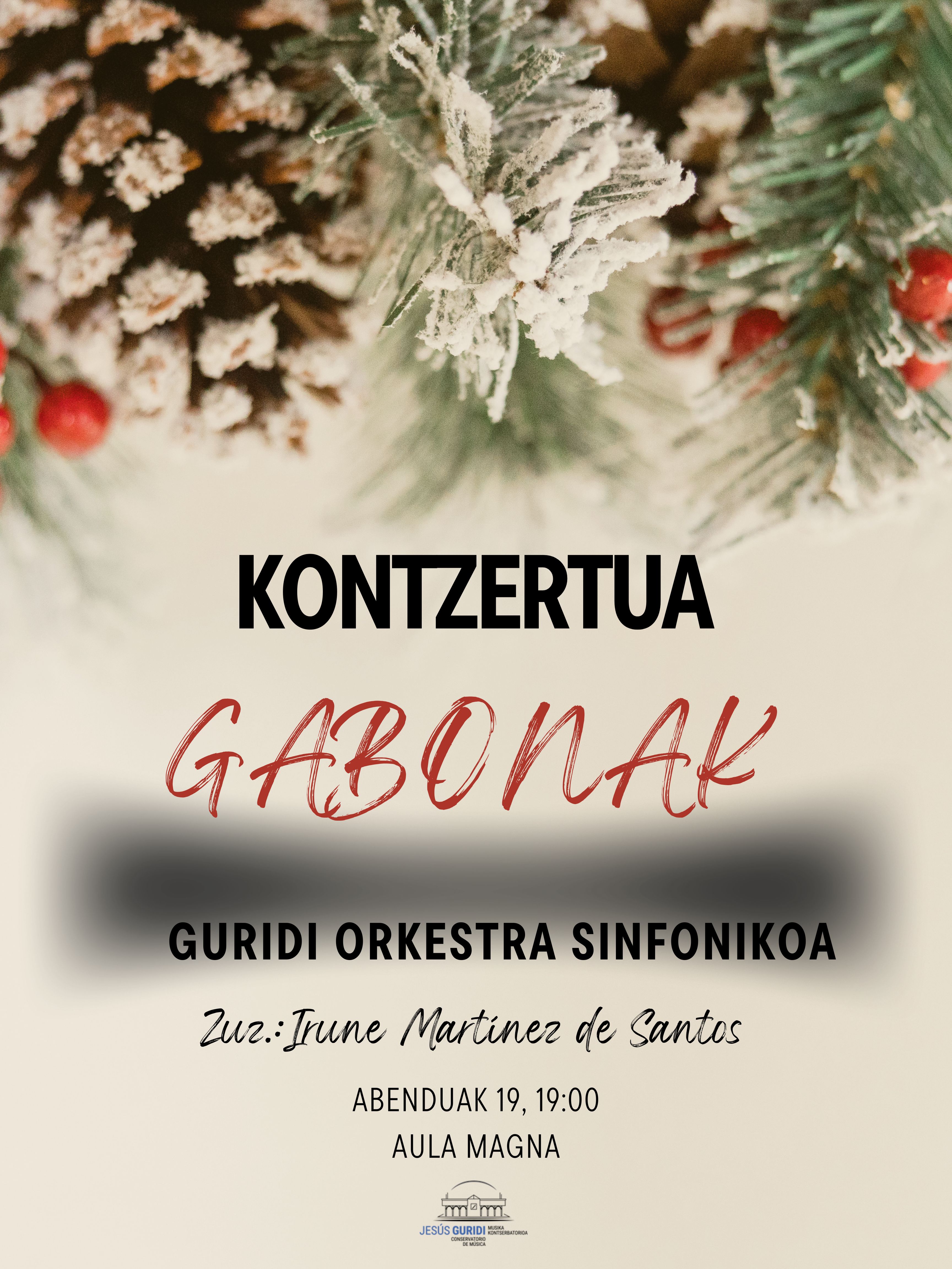 concierto de navidad gabonetako kontzertua 1