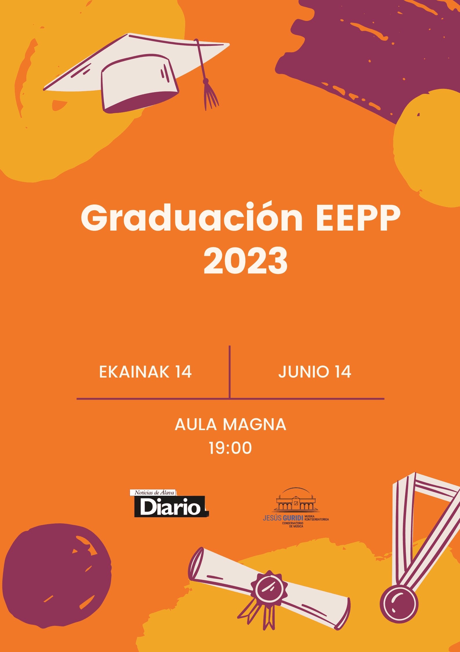 cartel graduación eepp